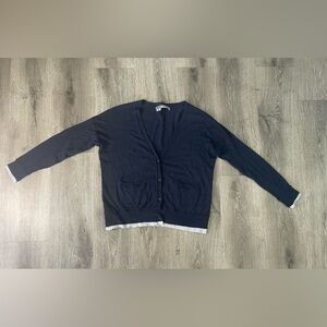 360 Cashmere Deep Blue Cardigan